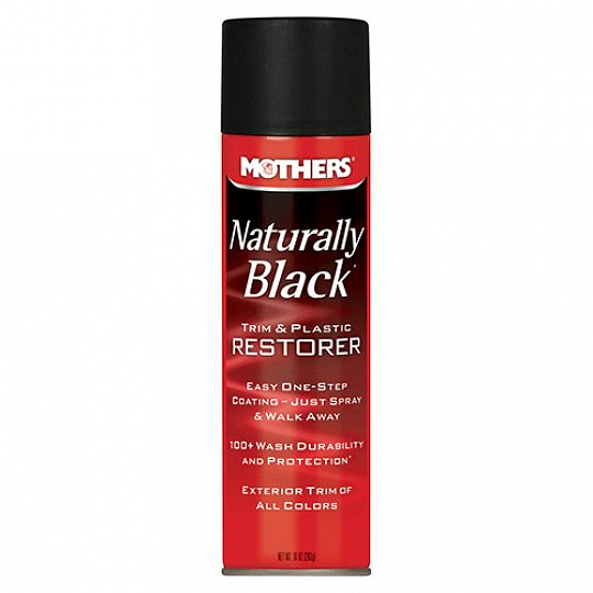Mothers Naturally Black Trim and Plastic Restorer - oživovač nelakovaných plastů, sprej 295 ml