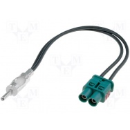 Anténní adaptér VW/Mercedes/Seat/Škoda/VW 2xfakra -> DIN