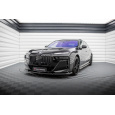 Maxton Design spoiler pod přední nárazník pro BMW řada 7 G70 M760e, G70 M-Pack, černý lesklý plast ABS
