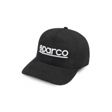 Sparco semišová kšiltovka, barva: černá Sparco semišová kšiltovka, barva: černá
