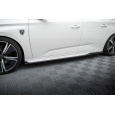 Maxton Design difuzory pod boční prahy pro Peugeot 308 GT Mk3, černý lesklý plast ABS, SW