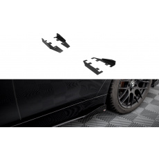Maxton Design křidélka bočních difuzorů pro BMW řada 4 F36, černý lesklý plast ABS