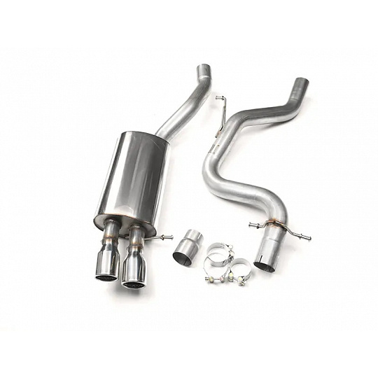 Milltek Sport výfukový systém cat-back bez rezonátoru pro Volkswagen Jetta Mk5 GLI 2.0T FSI 2006-2010, leštěné koncovky