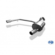 Fox Sportauspuff koncový tlumič výfuku s koncovkou 1x90 Typ 16 na obou stranách pro Nissan Primera P12 2002- s motorem 1.8, 2.0, Traveller