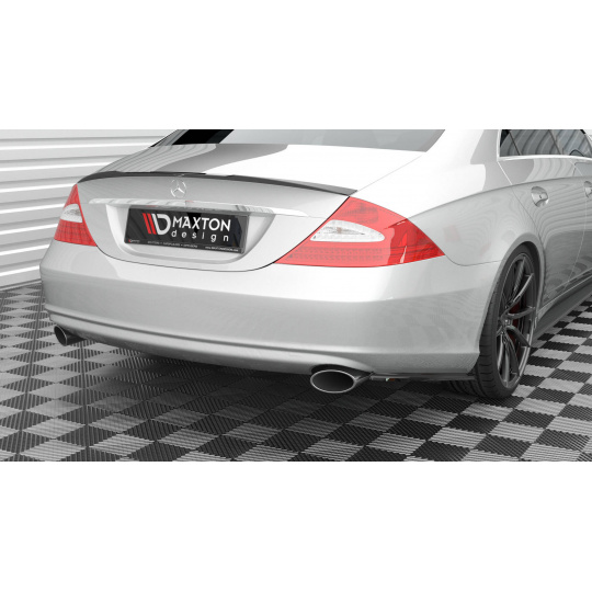 Maxton Design boční difuzory pod zadní nárazník pro Mercedes CLS C 219/Standard, černý lesklý plast ABS