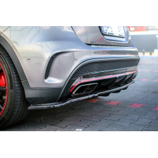 Maxton Design středový spoiler pod zadní nárazník s žebrováním pro Mercedes GLA X156/AMG, černý lesklý plast ABS Maxton Design středový spoiler pod zadní nárazník s žebrováním pro Mercedes GLA X156/AMG, černý lesklý plast ABS