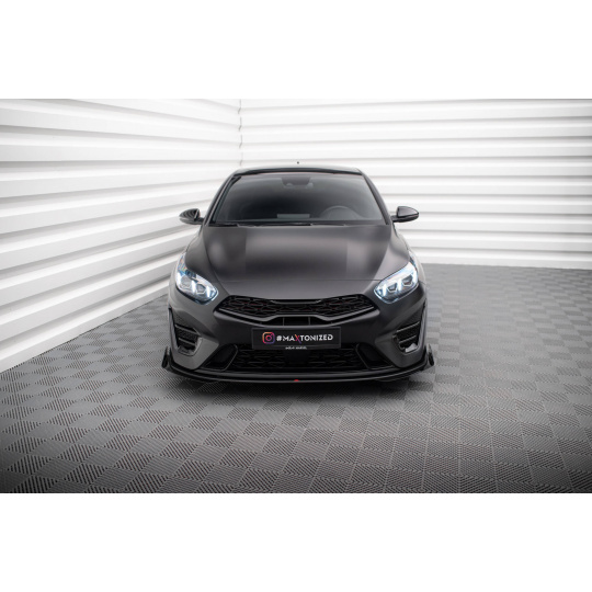 Maxton Design rohové spoilery pod přední nárazník pro Kia Proceed Mk1 Facelift GT, plast ABS bez povrchové úpravy