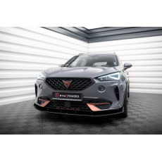 Maxton Design "Street Pro" spoiler pod přední nárazník pro Cupra Formentor Mk1, plast ABS bez povrchové úpravy, s červenou linkou