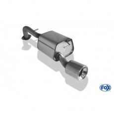 Fox Sportauspuff koncový tlumič výfuku pro použití s orig. nárazníkem s koncovkou 1x100 Typ 13 pro Toyota Yaris s motorem 1.8