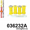 036232A: Strongflex Sada excentrických silentbloků zadního ramene varianta SPORT