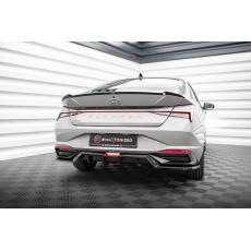 Maxton Design středový spoiler pod zadní nárazník s žebrováním pro Hyundai Elantra Mk7, černý lesklý plast ABS Maxton Design středový spoiler pod zadní nárazník s žebrováním pro Hyundai Elantra Mk7, černý lesklý plast ABS