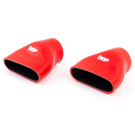 Forge Motorsport silikonové vedení vzduchu z airboxu k turbo inletům Audi RS6/RS7 C8, barva: červená