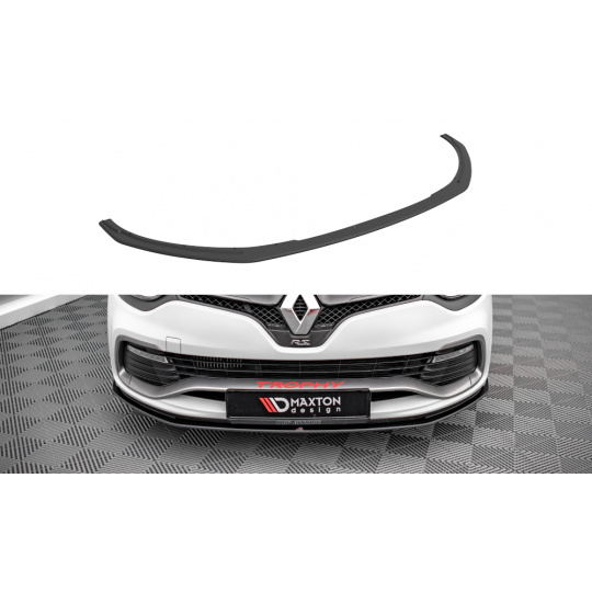 Maxton Design "Street Pro" spoiler pod přední nárazník pro Renault Clio RS Mk4, plast ABS bez povrchové úpravy, s červenou linkou