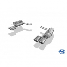 Fox Sportauspuff koncový tlumič výfuku s koncovkou 2x115x85 Typ 32 na obou stranách pro Mercedes CLS 2011- s motorem 3.5