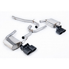 Milltek Sport výfukový systém cat-back bez rezonátoru pro Volkswagen Golf Mk7.5 R Estate / Variant 2.0 TSI 310PS (bez GPF) 2018-2019, typ koncovek: oválné černé