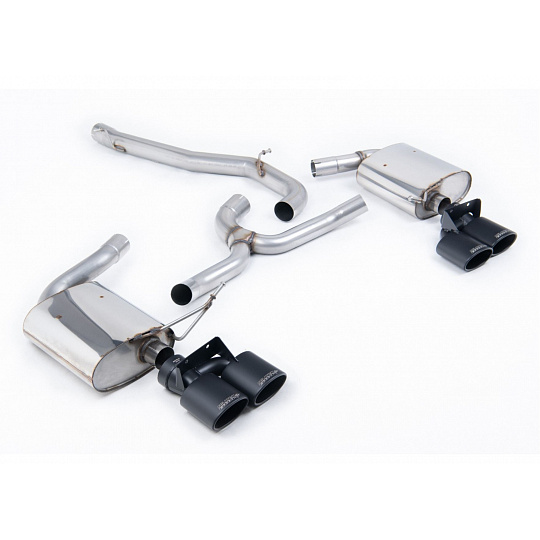 Milltek Sport výfukový systém cat-back bez rezonátoru pro Volkswagen Golf Mk7.5 R Estate / Variant 2.0 TSI 310PS (bez GPF) 2018-2019, typ koncovek: oválné černé Milltek Sport výfukový systém cat-back bez rezonátoru pro Volkswagen Golf Mk7.5 R Estate / Variant 2.0 TSI 310PS (bez GPF) 2018-2019, typ koncovek: oválné černé