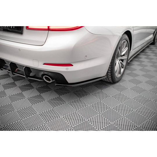 Maxton Design boční difuzory pod zadní nárazník pro BMW řada 5 G30, černý lesklý plast ABS