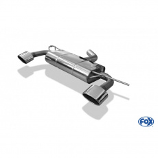 Fox Sportauspuff koncový tlumič výfuku s koncovkou 129x106 Typ 32 na obou stranách pro Volkswagen Scirocco 2008- s motorem 1.4 TSI, 2.0 TDI, průměr výf. vedení 70 mm