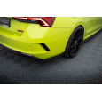 Maxton Design difuzory pod zadní nárazník ver.1 pro Škoda Octavia RS Mk4, černý lesklý plast ABS