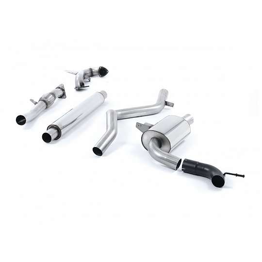 Milltek Sport výfukový systém Turbo-back bez Hi-Flow sportovního katalyzátoru s rezonátorem (tišší) pro Renault / Alpine Megane III Renaultsport 250 a 265 (vč. Cup) 2010-2017 Milltek Sport výfukový systém Turbo-back bez Hi-Flow sportovního katalyzátoru s rezonátorem (tišší) pro Renault / Alpine Megane III Renaultsport 250 a 265 (vč. Cup) 2010-2017