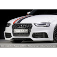 Rieger přední nárazník pro Audi A4 B8, B81 avant, sedan po faceliftu, plast ABS bez povrchové úpravy, pouze pro masku RS4, pro vozy s parkovacím asistentem (PDC)