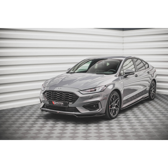 Maxton Design spoiler pod přední nárazník pro Ford Mondeo ST-Line Mk5/Facelift, černý lesklý plast ABS