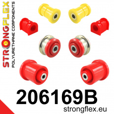 206169B: Strongflex Sada silentbloků předního zavěšení a zadního nosníku 206169B: Strongflex Sada silentbloků předního zavěšení a zadního nosníku