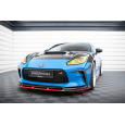 Maxton Design spoiler pod přední nárazník ver.2 pro Toyota GR86 Mk1, černý lesklý plast ABS, s červeným žebrováním