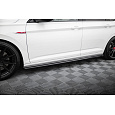 Maxton Design difuzory pod boční prahy pro Volkswagen Jetta Mk7 GLI, černý lesklý plast ABS