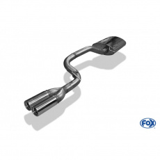 Fox Sportauspuff koncový tlumič výfuku s koncovkou 2x80 Typ 13 pro Mercedes třída M W163 s motorem 3.2, 3.7, 4.0 CDI, 4.3