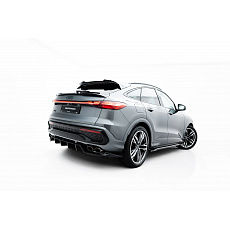 Maxton Design spoiler pod zadní nárazník s žebrováním pro Audi SQ5 Mk3, černý lesklý plast ABS, Sportback / SUV