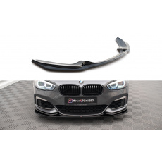 Maxton Design spoiler pod přední nárazník ver.3 pro BMW řada 1 F20- F21 Facelift, černý lesklý plast ABS