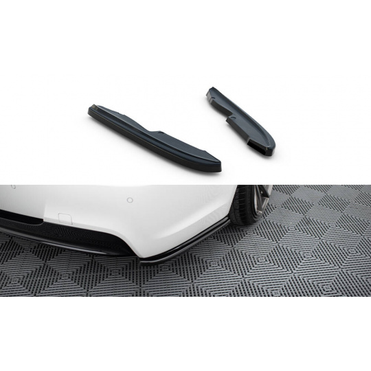 Maxton Design boční difuzory pod zadní nárazník pro BMW řada 3 E90, černý lesklý plast ABS
