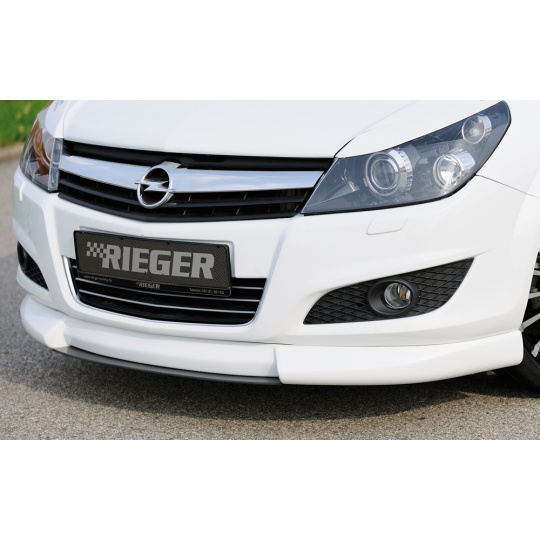 Rieger spoiler pod přední nárazník pro Opel Astra H 5-dvéř., caravan, hatchback, notchback, r.v. 03/04-, plast ABS bez povrchové úpravy