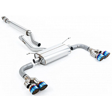 Milltek Sport výfukový systém secondary cat-back s rezonátorem (tišší) pro Toyota GR86 2.4l 2022-2024, modré titanové koncovky Milltek Sport výfukový systém secondary cat-back s rezonátorem (tišší) pro Toyota GR86 2.4l 2022-2024, modré titanové koncovky