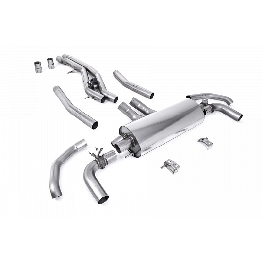 Milltek Sport výfukový systém Front Pipe Back pro Audi SQ7 4.0 V8 TT (benzin s OPF/GPF) 2021-2024, využívá originálních koncovek Milltek Sport výfukový systém Front Pipe Back pro Audi SQ7 4.0 V8 TT (benzin s OPF/GPF) 2021-2024, využívá originálních koncovek