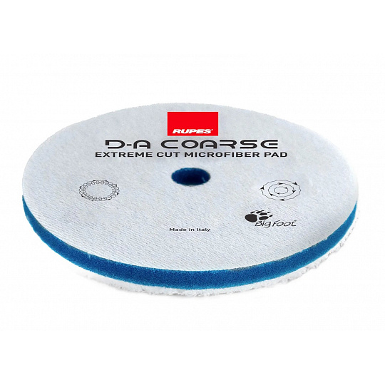 RUPES D-A COARSE Microfiber Extreme Cut Pad - mikrovláknový korekční kotouč pro orbitální leštičky, průměr: 160 mm