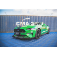 Maxton Design rohové spoilery pod přední nárazník pro Ford Mustang MK6 GT Facelift, plast ABS bez povrchové úpravy