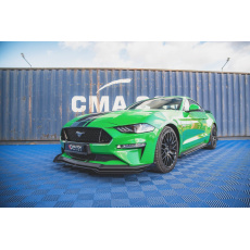 Maxton Design rohové spoilery pod přední nárazník pro Ford Mustang MK6 GT Facelift, plast ABS bez povrchové úpravy