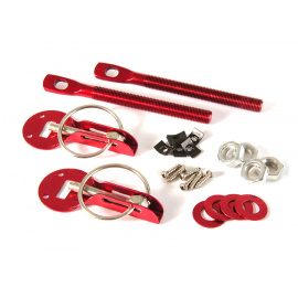 Rychlozajišťovací zámky kapoty, barva: červená