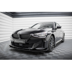 Maxton Design "Street Pro" spoiler pod přední nárazník s křidélky pro BMW řada 2 G42 Standard, plast ABS bez povrchové úpravy, s červenou linkou Maxton Design "Street Pro" spoiler pod přední nárazník s křidélky pro BMW řada 2 G42 Standard, plast ABS bez povrchové úpravy, s červenou linkou