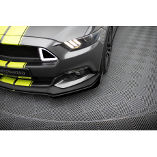 Maxton Design rohové spoilery pod přední nárazník pro Ford Mustang Mk6 GT, plast ABS bez povrchové úpravy