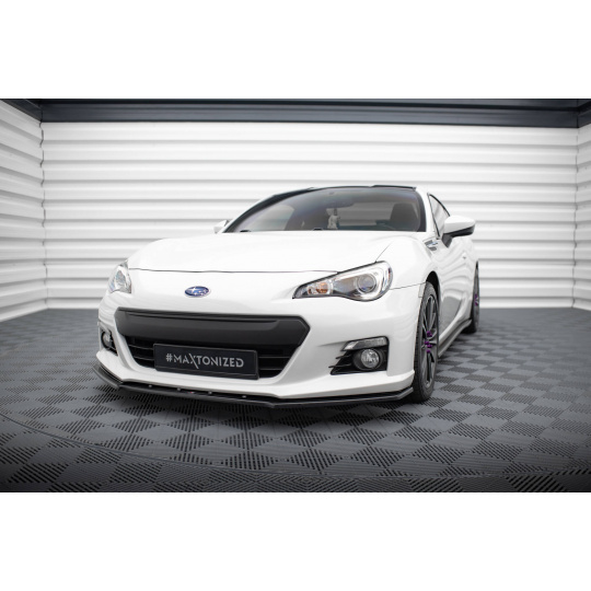 Maxton Design spoiler pod přední nárazník ver.4 pro Subaru BRZ Mk1, černý lesklý plast ABS