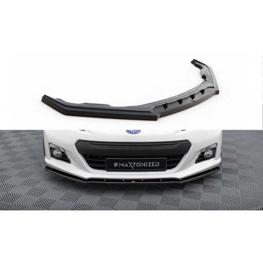 Maxton Design spoiler pod přední nárazník ver.4 pro Subaru BRZ Mk1, černý lesklý plast ABS