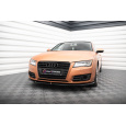 Maxton Design spoiler pod přední nárazník pro Audi A7 C7, černý lesklý plast ABS