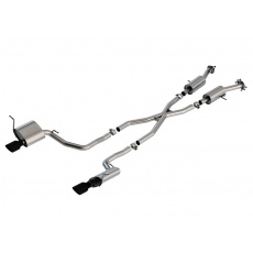 Borla Cat-Back výfukový systém "S-Type" pro Jeep Grand Cherokee 3,6l s automatickou převodovkou, 2WD/AWD, 4-dvéř., Laredo, Limited, Oveland, Trailhawk, r.v. 2014-2020, typ koncovek: černé