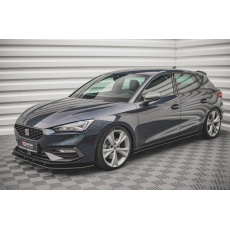 Maxton Design "Street Pro" difuzory pod boční prahy pro Seat Leon FR Mk4, plast ABS bez povrchové úpravy, s červenou linkou