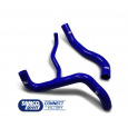 Samco Sport 2-dílná sada silikonových hadic pro vedení chladicí kapaliny pro Chevrolet Camaro 2010-2011 SS / ZL1, 6.2l V8, bez kompresoru, s chladicím bypassem, barva: modrá
