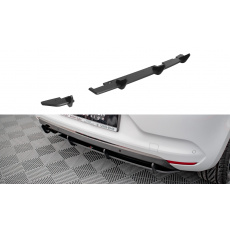 Maxton Design "Street Pro" difuzor zadního nárazníku pro Renault Clio Mk5, plast ABS bez povrchové úpravy Maxton Design "Street Pro" difuzor zadního nárazníku pro Renault Clio Mk5, plast ABS bez povrchové úpravy