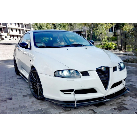Maxton Design hybridní spoiler pod přední nárazník pro Alfa Romeo GT, černý lesklý plast ABS